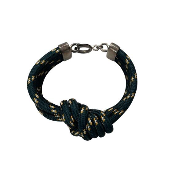 Isabel Marant Knot Bracelet Green Cord Wrap - Picture 2 of 8